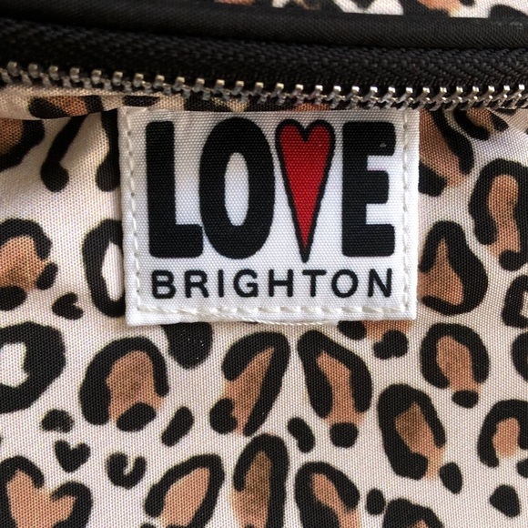 Brighton Wild Cat Leopard animal print belt bag New with Tags - Picture 2 of 7